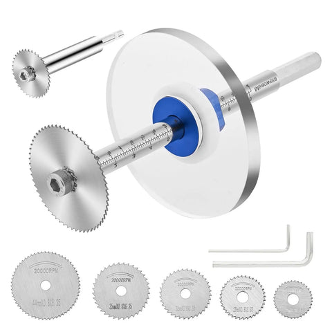 PVC Pipe Internal Cutter Set With 360-Degree Rotating Cutting Tool, Adjustable Depth Gauge, 5 Blades And 2 Mandrels