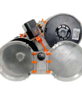 Sealed Filament Spool Enclosure for AMS Lite, compatible with Bambu Lab A1 and A1 Mini, shown with internal compartments.