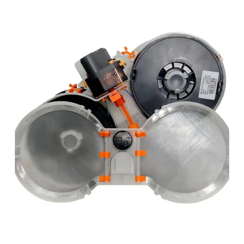 Sealed Filament Spool Enclosure for AMS Lite, compatible with Bambu Lab A1 and A1 Mini, shown with internal compartments.