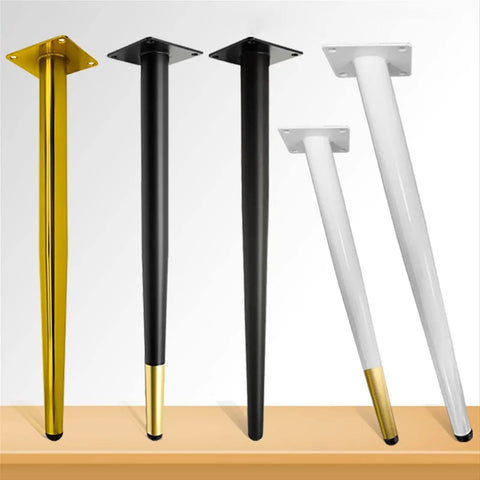 Heavy Duty Adjustable Table Legs Four Pack Rust Resistant Steel Support Feet For Couch Sofa Chair Rising Twenty Six Inches Tall showing different colors and finishes.