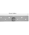 4-Pack Stainless Steel Hidden Door Hinges For Wooden Doors With Rotatable Pivot And Vertical Connecting Function shown with dimensions.