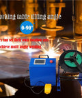 Heavy Duty Rotary Welding Positioner Turntable With Stepless Speed Control And Manual Tilt Design Featuring 320Mm Workbench For Rock Solid Stability And Top Shelf Fabrication Runs 110V 50Kg Capacity with working table tilting angle.