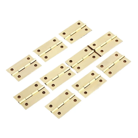 Rotating Concealed Hinges 10 Pack For Jewelry Boxes And Furniture Cabinets, 4 Hole Hidden Box Hinges 35x22mm, Tough, DIY Friendly Install