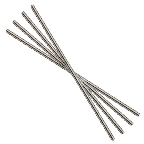 Qlvily 4-pack stainless steel 5/16-18 fully threaded rods, 12 in, right-hand threads
