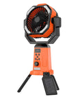 Portable Camping Fan With Built In Power Supply Three Speed Settings Lightweight ABS Plastic Body Anti Slip Base