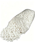 Boss Level Anti Static Packing Peanuts For Shipping And Moving Slick Loose Fill Void Cushion Material in a clear bag spilling out.