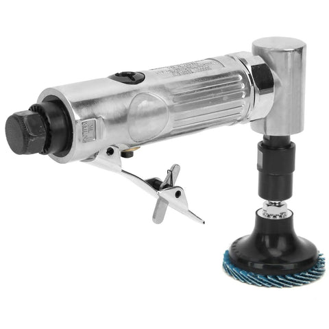 Badass Workhorse Air Powered Die Grinder With Sleek 90 Degree Bent Shaft for detailed metal shaping and finishing.