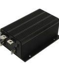 Premium Golf Cart Controller And Dc Motor Speed Unit Compatible With Ezgo 1991 To 1996 Featuring 36V 48V 500A Rating, black unit side view.