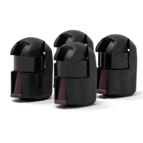 No Sweat Quick Release End Fittings For 10mm Ball Stud Gas Spring Struts, heavy duty black ABS set for RV, camper, and garage use.