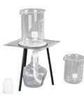 Durable Chemistry Lab Kit With Beaker Set For Students Classroom Demonstrations And Heating Experiments Thick Glass 150ml And 250ml Beakers Safe Non Slip Hands On Science Tools with tripod and wick