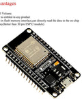 Dual Mode 2.4GHz WiFi and Bluetooth Development Board with Integrated Antenna for Arduino IDE, close-up view