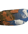 Pikes Peak Colorado Travel Pillow For Neck And Head Support U Shaped Napping Pillow with scenic mountain print