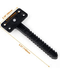 Black plastic bracket from Six Pack Invisible Couch Connectors And Clamps For Sectionals Heavy Duty Plastic Furniture Brackets