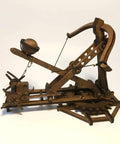 Adjustable Crossbow Siege Ancient Chariot Catapult Kit 3D Wooden Puzzle Desk Top Model basswood tabletop side view