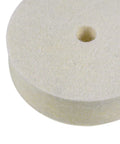 Slick Heavy Duty Three Inch Compressed Wool Polishing Wheels Round Buffing Pads For Bench Grinder And Angle Grinder Two Pack
