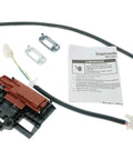 Plug And Play Whirlpool Washer Lid Lock Switch Assembly And Strike Kit with instructions and bezels visible