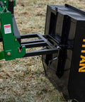 3 Point 10 Cu Ft Dump Box For Category 1 Tractors With Quick Hitch Compatibility And Rear Self Dumping Hopper Heavy Duty