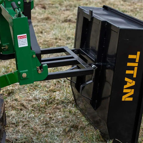 3 Point 10 Cu Ft Dump Box For Category 1 Tractors With Quick Hitch Compatibility And Rear Self Dumping Hopper Heavy Duty
