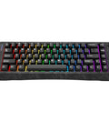 Blazing Fast 8000Hz Polling Rate Wired Gaming Keyboard Featuring Crisp Magnetic Analog Switches in sleek black with vibrant RGB lighting.