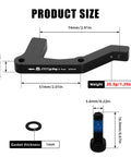 Front And Rear Disc Brake Caliper Mount Adapter For 203mm Rear Rotors CNC Machined Aluminum Alloy with bolt and gasket size