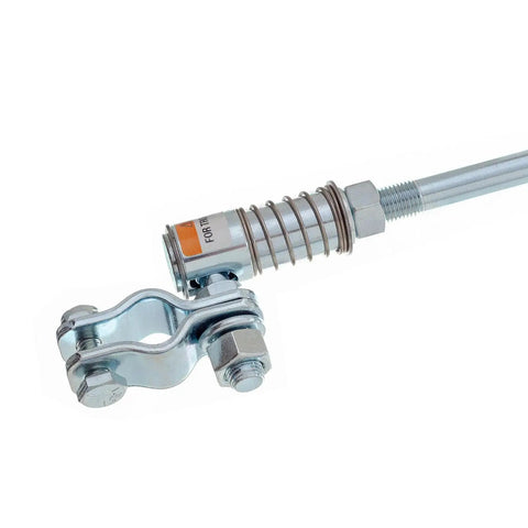 Outboard Kicker Motor Steering Kit With Steering Wheel Linkage, 24 Inch Zinc Plated Rod, Quick Disconnect Assemblies, tilt mechanism
