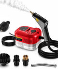 Beast Mode Handheld Steam Cleaner With 2500W Rapid Heat And 1800Ml Big Tank for deep cleaning surfaces with steam nozzle and attachments.