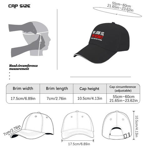Cool On The Go Women Sun Hat With Adjustable Buckle Cap dimensions and fitting guide