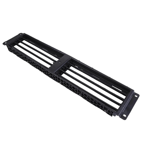 Top Tier Front Lower Active Grille Shutter With Electric Motor For Quick Slide In Direct Swap, black plastic assembly.