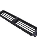 Lower Active Radiator Shutter Assembly With Actuator Fits Chevy Malibu, black plastic grille, used for engine airflow management.