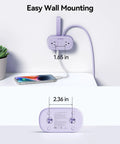 Travel Ready Cruise Approved Power Strip With Four Foot Extension Cord on wall; compact design with two AC sockets and USB ports.