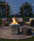 Smokeless Firepit Bonfire 20 Inch Outdoor Stainless Steel Stove Portable with Carry Bag for Camping Patio Backyard Easy Setup