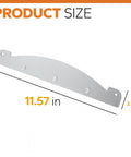 Magnetic Heat Deflector Plate for Pit Boss Pellet Grills Heavy Duty Steel Flame Tamer showing dimensions 11.57x2.02 inches