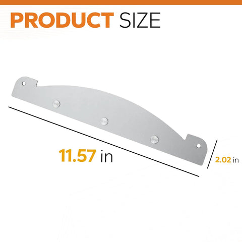 Magnetic Heat Deflector Plate for Pit Boss Pellet Grills Heavy Duty Steel Flame Tamer showing dimensions 11.57x2.02 inches