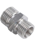 Real Heavy Duty M14 To M16 Hydraulic Fitting Adapters Made From Solid Carbon Steel For Mini Excavators And Construction Featuring Four Pieces To Ensure Seamless Connections For Attachments Keeping Ops Smooth Push It To Limit Always Like A Boss, threaded metal adapter