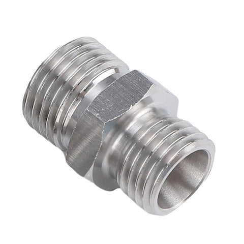 Real Heavy Duty M14 To M16 Hydraulic Fitting Adapters Made From Solid Carbon Steel For Mini Excavators And Construction Featuring Four Pieces To Ensure Seamless Connections For Attachments Keeping Ops Smooth Push It To Limit Always Like A Boss, threaded metal adapter