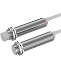 Capacitive Proximity Sensor, 3-Wire, 10 to 30 V DC, NPN and PNP Output, IP65 Rated, Flush Mount or Non-Flush, Industrial Non-Contact Switch