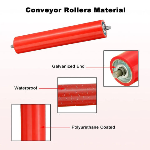 Heavy Duty Polyurethane Belt Conveyor Rollers Set Of 10 Built Tough For Smooth Sliding Transmission Run Like A Champ Through High Traffic Warehouse Assembly Lines With Reliable Industrial Grade Durability Guaranteed