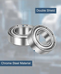 10 Pack Deep Groove Ball Bearings 9 X 17 X 5mm Chrome Steel Double Shield ABEC 5 For Electric Motors, Home Appliances, Industrial Machinery