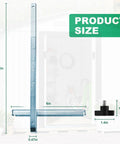 Product size dimensions for 49-22-1001 Circular Saw Rip Fence Guide Kit showing 11.02in height and 6in width.