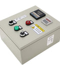 PID Temperature Controller For Heavy Duty Industrial 3 Phase 15KW 380V Digital Display Box With Integrated Components For Oven Curing Machine Temperature Regulation And Precision Thermostat Control, beige metal control box