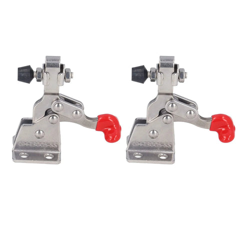 Fast Release Vertical Toggle Clamp For Woodworking, Quick Release Hold Down Clamp, 304 stainless steel, 150 lb capacity, two units