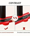 Angle Finder Tool For DIY Pros That Duplicates Any Shape Instantly Shape Duplication Tool For Woodworking And Tile Installations Perfect Profile For Door Jambs And Pipes Rugged Pro Grade Plastic 10 Inch Easy Read, red-black accuracy comparison