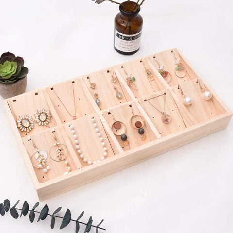 Chill Solid Wood Jewelry Tray Keeps Your Bling Totally Snag Free With A Dang Cool Pendant Grid Built In For Hanging Necklaces.