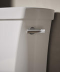 Side view of a Powerful Class Five Toilet With Bulk Waste Flush For Boss Level Clearing Power, featuring chrome lever handle.