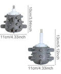 Silicone Garlic Peeler Attachment For Cylindrical Electric Meat Grinders, dimensions 11cm x 13cm, gray color.