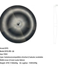 Ultralight Full Carbon Disc Wheel 700c Tubeless Road Bike Rear Wheel Matte Finish 28mm Wide 1050g Pro Grade Build With Toray Carbon