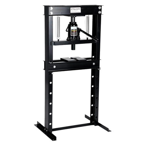 20 Ton Hydraulic H Frame Shop Press For Auto Repair And Garage And Metalworking Heavy Duty Manual Press With Adjustable Bed And Stamping Plates
