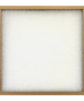 Furnace Air Filter 12x12x1 Fiberglass Media Boxed For Easy Fit Pro Grade Home HVAC Filter To Clean Air And Keep Your System Running Smooth Ships Boxed For Quick Replacement featuring a white fiberglass media framed in cardboard, view of the front face.