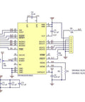 Schematic diagram of four axis CNC shield V3 expansion kit for Arduino with DRV8825 stepper drivers and connections.