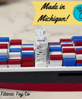 10 Inch Modern Container Ship Model Dope Desk Decor For Your Office Nautical Vibe, detailed 3D plastic replica with containers